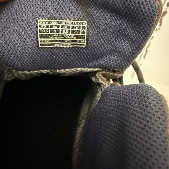 KEEN Targhee II 2 WP Hiking Shoes Black Olive Mineral Blue Womens 9 - Picture 5 of 8